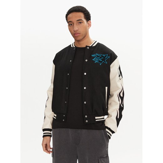 Karl Kani Kurtka bomber Amor Flames 60750019 Czarny Regular Fit ze sklepu MODIVO w kategorii Kurtki męskie - zdjęcie 182620537
