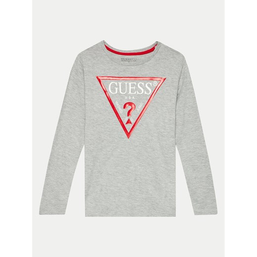 Guess Bluzka L84I29 K8HM0 Szary Regular Fit ze sklepu MODIVO w kategorii T-shirty chłopięce - zdjęcie 182620646