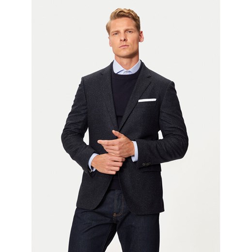 Boss Marynarka H-Hutson 50528083 Granatowy Slim Fit ze sklepu MODIVO w kategorii Marynarki męskie - zdjęcie 182620655