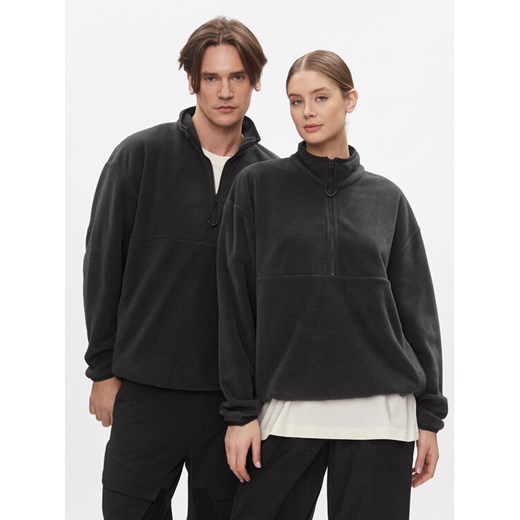 Jack Wolfskin Polar Bockenheim Fleece 1711091 Czarny Oversize ze sklepu MODIVO w kategorii Bluzy męskie - zdjęcie 182620665