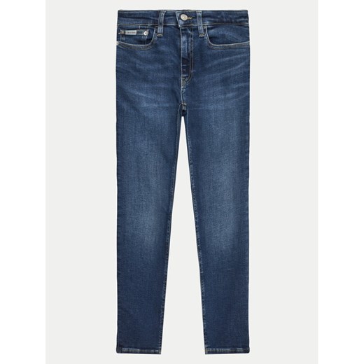 Calvin Klein Jeans Jeansy IB0IB02303 Granatowy Regular Fit ze sklepu MODIVO w kategorii Spodnie chłopięce - zdjęcie 182620725