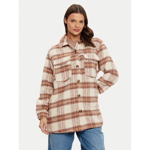 Roxy Kurtka przejściowa Check The Swell IIII ERJJK03615 Beżowy Relaxed Fit ze sklepu MODIVO w kategorii Kurtki damskie - zdjęcie 182620747