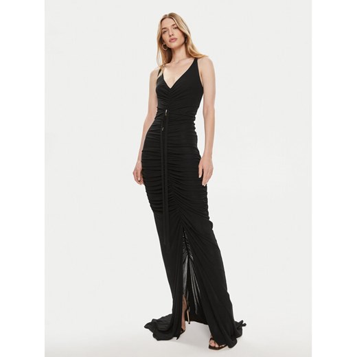 Elisabetta Franchi Sukienka wieczorowa AB-590-42E2-V760 Czarny Slim Fit ze sklepu MODIVO w kategorii Sukienki - zdjęcie 182620756