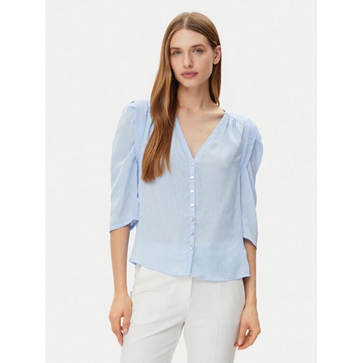 Morgan Bluzka 251-CALA Błękitny Regular Fit ze sklepu MODIVO w kategorii Bluzki damskie - zdjęcie 182620795