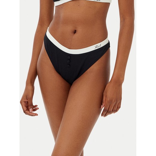 KARL LAGERFELD Dół od bikini A2W46019 Czarny ze sklepu MODIVO w kategorii Stroje kąpielowe - zdjęcie 182620799