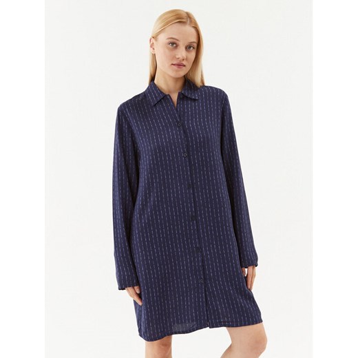 Triumph Koszula nocna Boyfriend Fit NDW 10216546 Granatowy ze sklepu MODIVO w kategorii Koszule nocne - zdjęcie 182620818