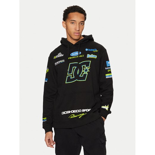 DC Bluza Racing ADYSF03130 Czarny Standard Fit ze sklepu MODIVO w kategorii Bluzy męskie - zdjęcie 182620899