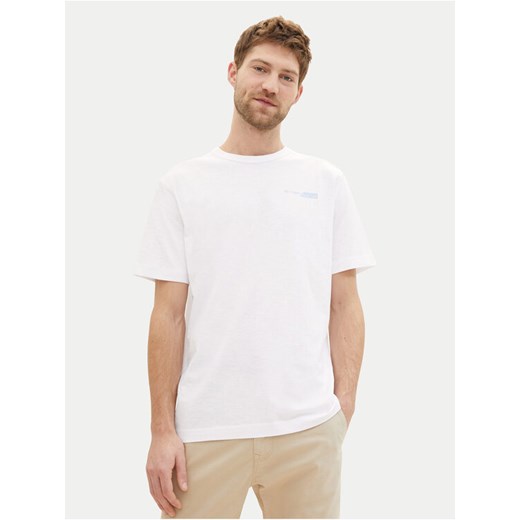 Tom Tailor T-Shirt 1040821 Biały Regular Fit ze sklepu MODIVO w kategorii T-shirty męskie - zdjęcie 182620965