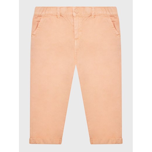 Guess Spodnie materiałowe K3GB04 WFBO0 Pomarańczowy Relaxed Fit ze sklepu MODIVO w kategorii Spodnie dziewczęce - zdjęcie 182620985