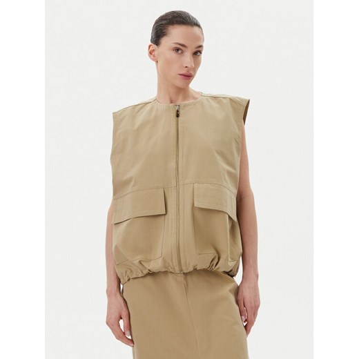 Herskind Kamizelka 5511150 Khaki Regular Fit ze sklepu MODIVO w kategorii Kamizelki damskie - zdjęcie 182620987