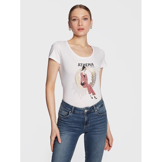 Liu Jo T-Shirt WA3288 J5923 Biały Regular Fit ze sklepu MODIVO w kategorii Bluzki damskie - zdjęcie 182620998