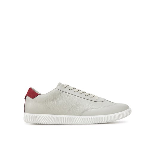 Calvin Klein Sneakersy Low Top Lace Up Tmbl Lth HM0HM01803 Beżowy ze sklepu MODIVO w kategorii Buty sportowe męskie - zdjęcie 182621059