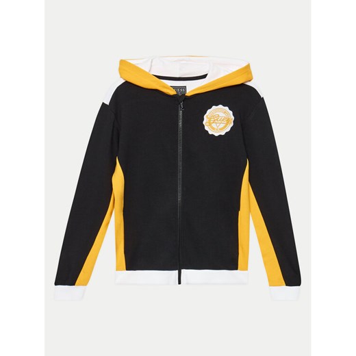 Guess Bluza L4YQ03 KA6R4 Czarny Regular Fit ze sklepu MODIVO w kategorii Bluzy chłopięce - zdjęcie 182621065