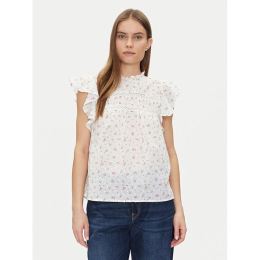 Vero Moda Bluzka Trine 10301205 Biały Standard Fit ze sklepu MODIVO w kategorii Bluzki damskie - zdjęcie 182621148