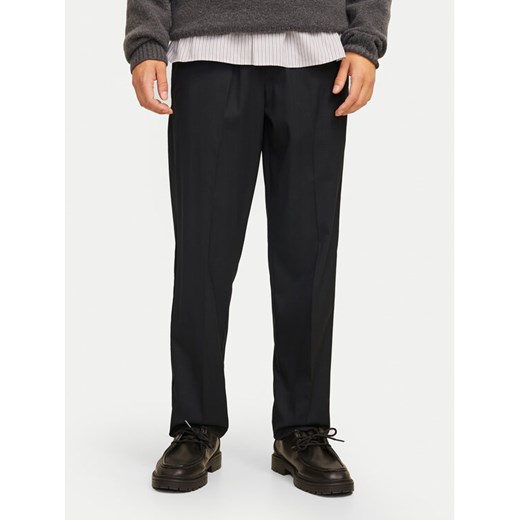 Jack&Jones Chinosy Kane Edwin 12268303 Czarny Relaxed Fit ze sklepu MODIVO w kategorii Spodnie męskie - zdjęcie 182621267