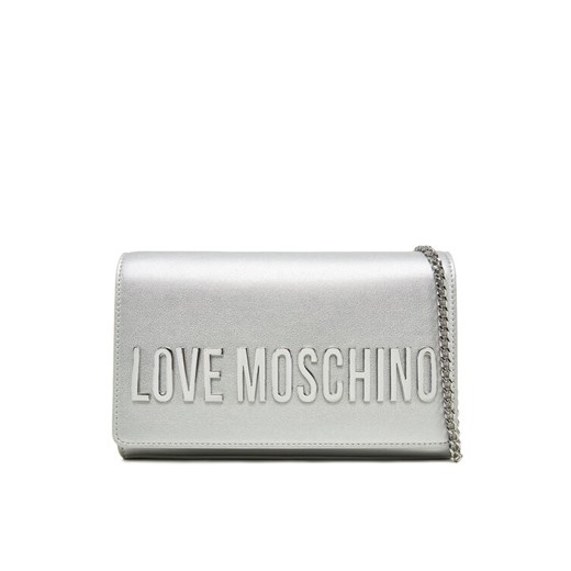 LOVE MOSCHINO Torebka JC4103PP1MKD196B Srebrny ze sklepu MODIVO w kategorii Kopertówki - zdjęcie 182621285