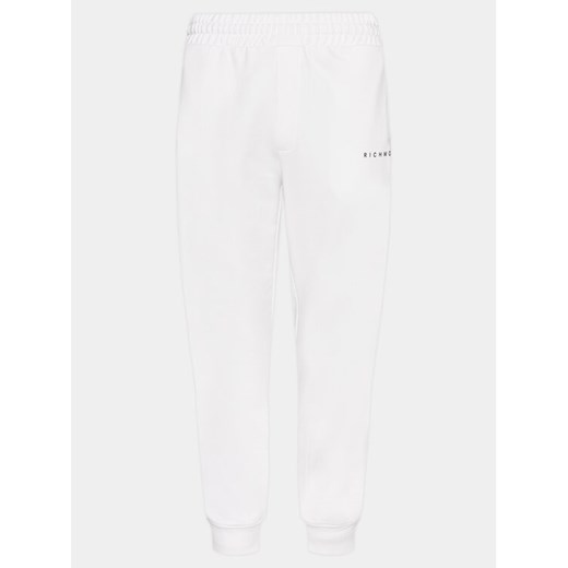 Richmond X Spodnie dresowe Santuccio UMP24240PA Biały Regular Fit ze sklepu MODIVO w kategorii Spodnie męskie - zdjęcie 182621368