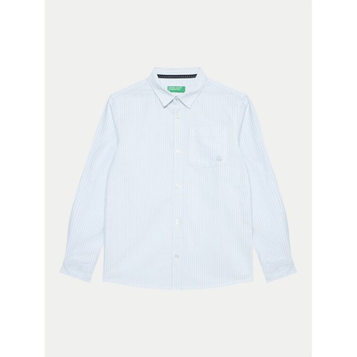 United Colors Of Benetton Koszula 547NCQ03D Niebieski Regular Fit ze sklepu MODIVO w kategorii Koszule chłopięce - zdjęcie 182621378