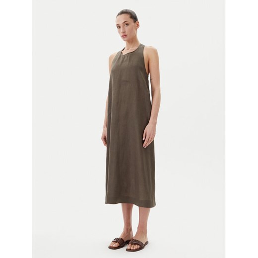 Max Mara Sukienka letnia Douglas 2516221018 Zielony Relaxed Fit ze sklepu MODIVO w kategorii Sukienki - zdjęcie 182621459