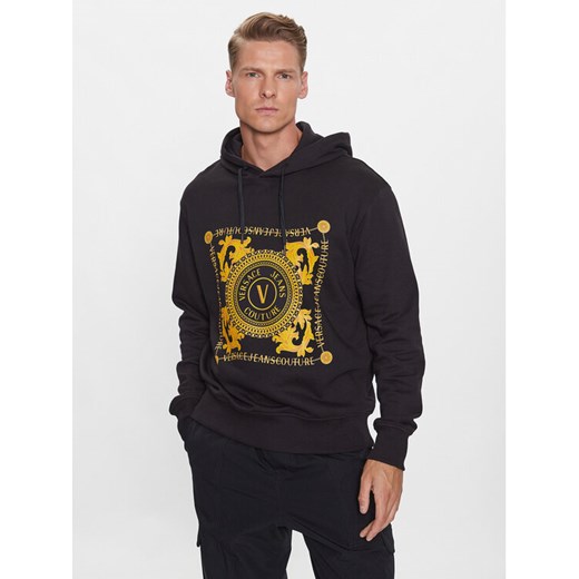 Versace Jeans Couture Bluza 75GAIF07 Czarny Regular Fit ze sklepu MODIVO w kategorii Bluzy męskie - zdjęcie 182621467