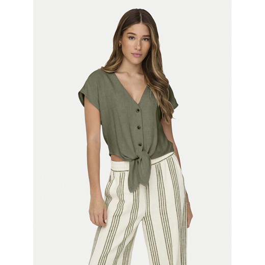 ONLY Koszula Siesta 15322270 Zielony Regular Fit ze sklepu MODIVO w kategorii Koszule damskie - zdjęcie 182621489