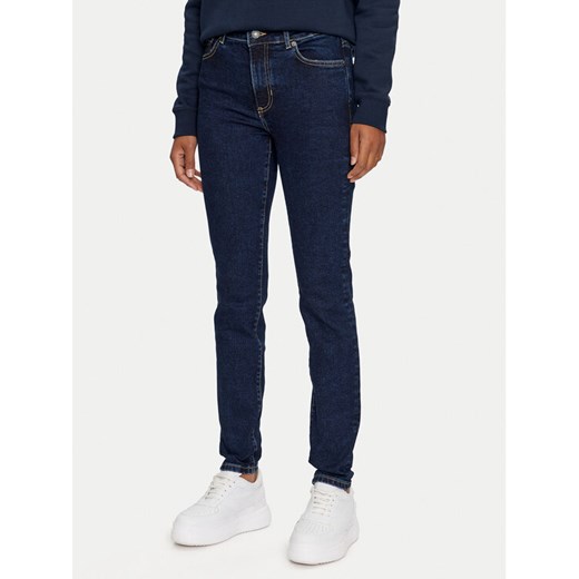 Guess Jeans Jeansy W4YA92 D5CB1 Granatowy Skinny Fit ze sklepu MODIVO w kategorii Jeansy damskie - zdjęcie 182621497