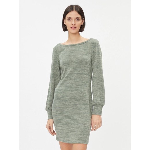 Vero Moda Sukienka dzianinowa 10293851 Zielony Regular Fit ze sklepu MODIVO w kategorii Sukienki - zdjęcie 182621518
