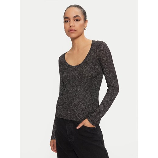 Hugo Sweter Sunessya 50522557 Czarny Slim Fit ze sklepu MODIVO w kategorii Swetry damskie - zdjęcie 182621535