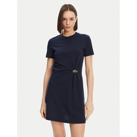 Lacoste Sukienka codzienna EF0583 Granatowy Regular Fit ze sklepu MODIVO w kategorii Sukienki - zdjęcie 182621668