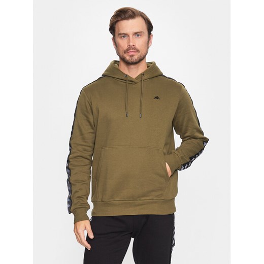 Kappa Bluza 312009 Brązowy Regular Fit ze sklepu MODIVO w kategorii Bluzy męskie - zdjęcie 182621707