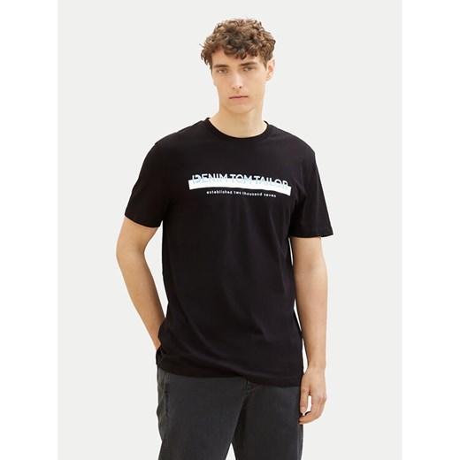 Tom Tailor Denim T-Shirt 1037653 Czarny Basic Fit ze sklepu MODIVO w kategorii T-shirty męskie - zdjęcie 182621727