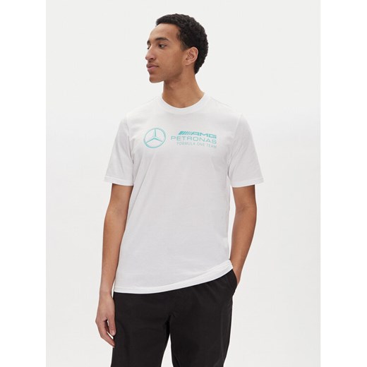 adidas T-Shirt Mercedes - AMG Petronas Formula One Team DNA Graphic JV5456 Biały Regular Fit ze sklepu MODIVO w kategorii T-shirty męskie - zdjęcie 182621729