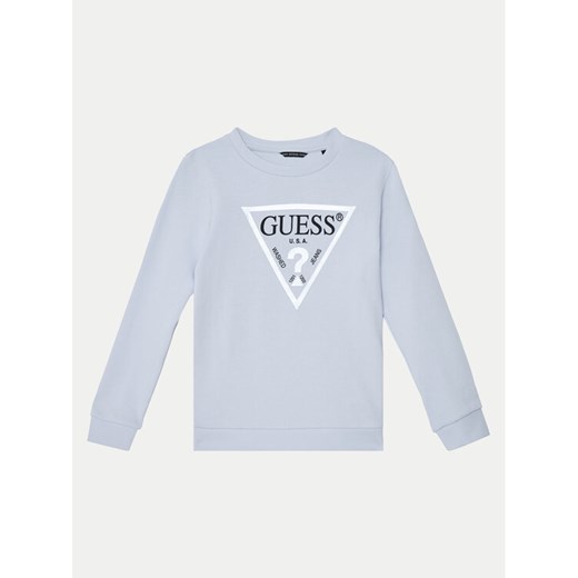 Guess Bluza J74Q10 KAUG0 Błękitny Regular Fit ze sklepu MODIVO w kategorii Bluzy chłopięce - zdjęcie 182621745