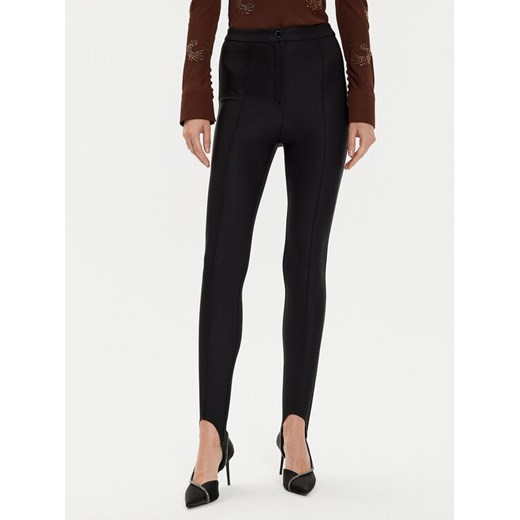PINKO Spodnie materiałowe 104382 A27Z Czarny Regular Fit ze sklepu MODIVO w kategorii Spodnie damskie - zdjęcie 182621776