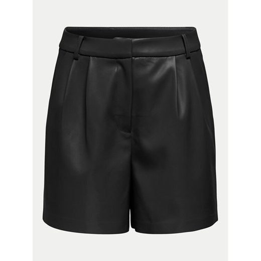 ONLY Szorty z imitacji skóry Saramy 15338008 Czarny Regular Fit S MODIVO