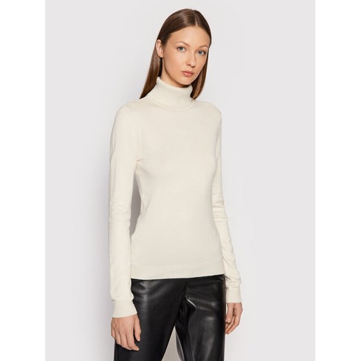 Vero Moda Golf Glory 10231630 Écru Slim Fit ze sklepu MODIVO w kategorii Swetry damskie - zdjęcie 182621866