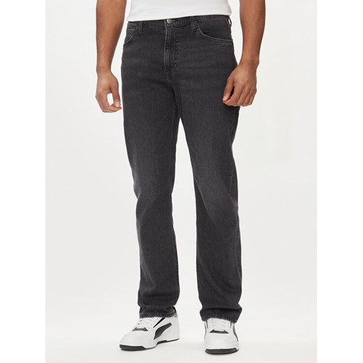 Lee Jeansy West 112322201 Czarny Straight Fit ze sklepu MODIVO w kategorii Jeansy męskie - zdjęcie 182621896