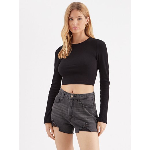 Noisy May Bluzka Maya 27027280 Czarny Slim Fit ze sklepu MODIVO w kategorii Bluzki damskie - zdjęcie 182621929