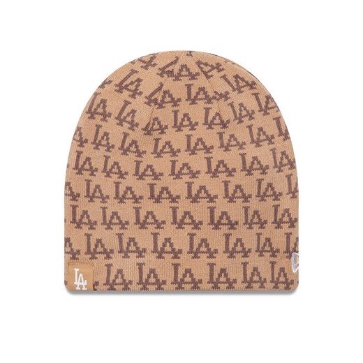New Era Czapka Jacquard Skull Bean 60565440 Beżowy ze sklepu MODIVO w kategorii Czapki zimowe damskie - zdjęcie 182621995