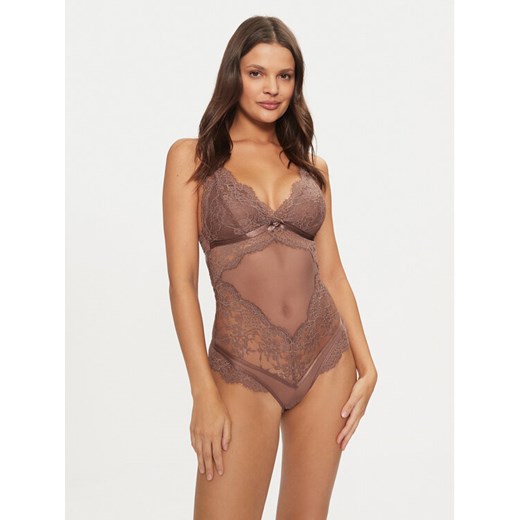 Hunkemöller Body Arabella 300177 Brązowy ze sklepu MODIVO w kategorii Body damskie - zdjęcie 182622026