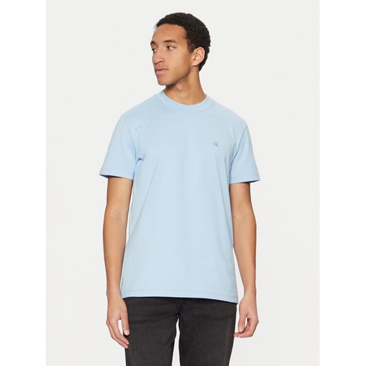 Calvin Klein Jeans T-Shirt J30J326683 Błękitny Regular Fit ze sklepu MODIVO w kategorii T-shirty męskie - zdjęcie 182622099