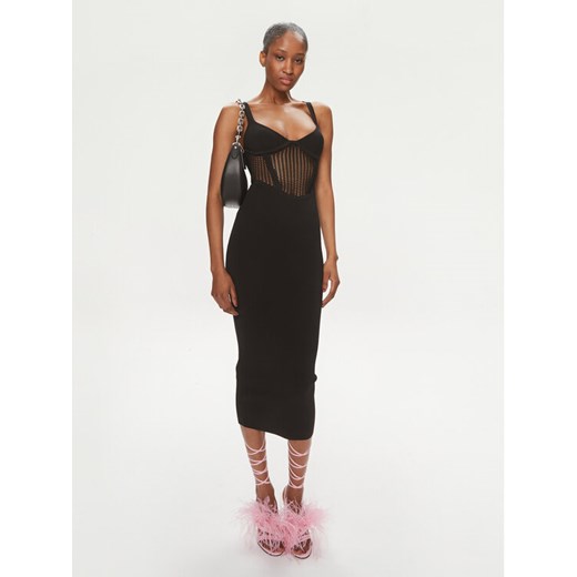 Pinko Sukienka koktajlowa Vision 103757 A1Y7 Czarny Bodycon Fit ze sklepu MODIVO w kategorii Sukienki - zdjęcie 182622109