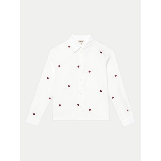 Kids ONLY Koszula Lina 15317047 Biały Regular Fit ze sklepu MODIVO w kategorii Koszule dziewczęce - zdjęcie 182622226