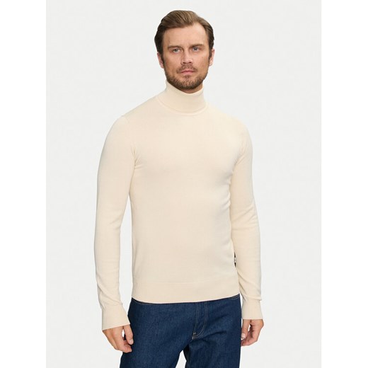Richmond X Golf Cusma UMA24016LU Beżowy Slim Fit ze sklepu MODIVO w kategorii Swetry męskie - zdjęcie 182622249