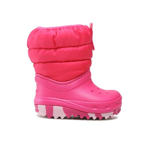 Crocs Śniegowce Classic Neo Puff Boot T 207683 Różowy ze sklepu MODIVO w kategorii Buty zimowe dziecięce - zdjęcie 182622265