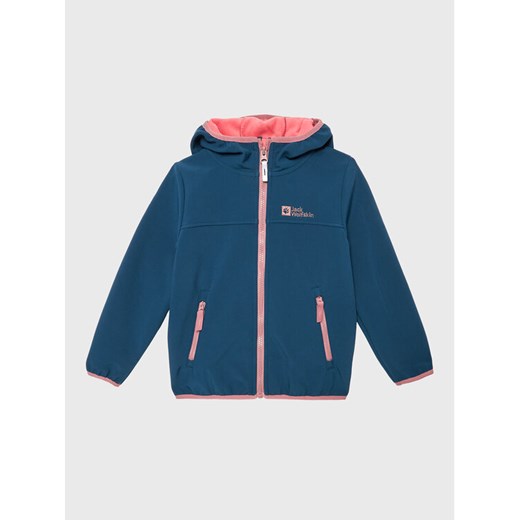 Jack Wolfskin Kurtka softshell Fourwinds 1608011 S Granatowy Regular Fit ze sklepu MODIVO w kategorii Kurtki chłopięce - zdjęcie 182622277