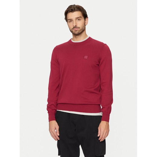 Boss Sweter Kanovano 50471343 Czerwony Regular Fit ze sklepu MODIVO w kategorii Swetry męskie - zdjęcie 182622285