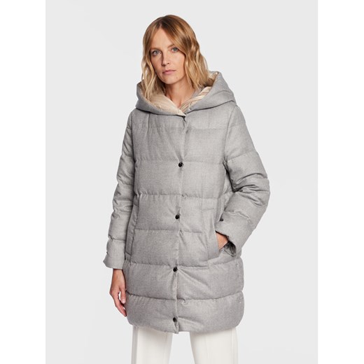Peserico Kurtka puchowa S24426D Szary Regular Fit ze sklepu MODIVO w kategorii Kurtki damskie - zdjęcie 182622336