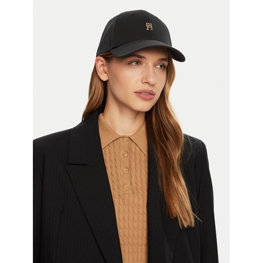 Tommy Hilfiger Czapka z daszkiem AW0AW16843 Czarny ze sklepu MODIVO w kategorii Czapki z daszkiem damskie - zdjęcie 182622355