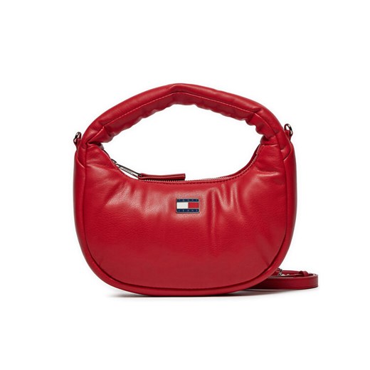 Tommy Jeans Torebka Tjw Pillow Mini Hobo AW0AW16976 Czerwony ze sklepu MODIVO w kategorii Torebki damskie - zdjęcie 182622359